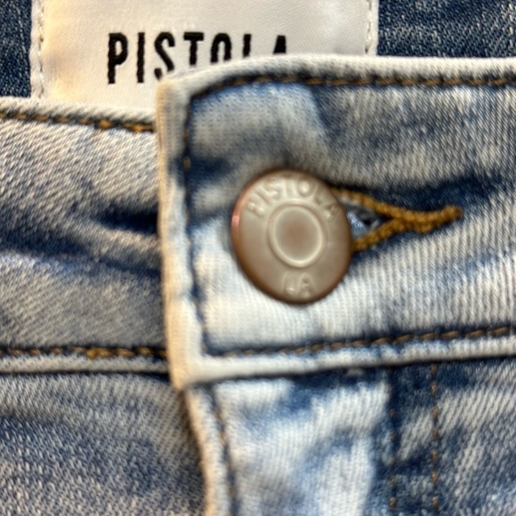 PISTOLA Arielle Skinny High Waist Scissor Cut Hem Jean Size 32 - Picture 5 of 9